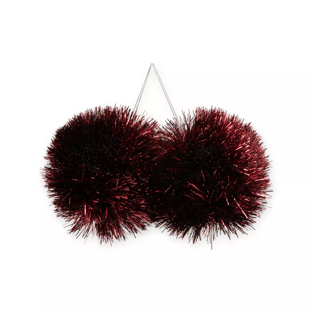 Manor - Weihnachtskugel, 15 cm durchm., Dunkelrot