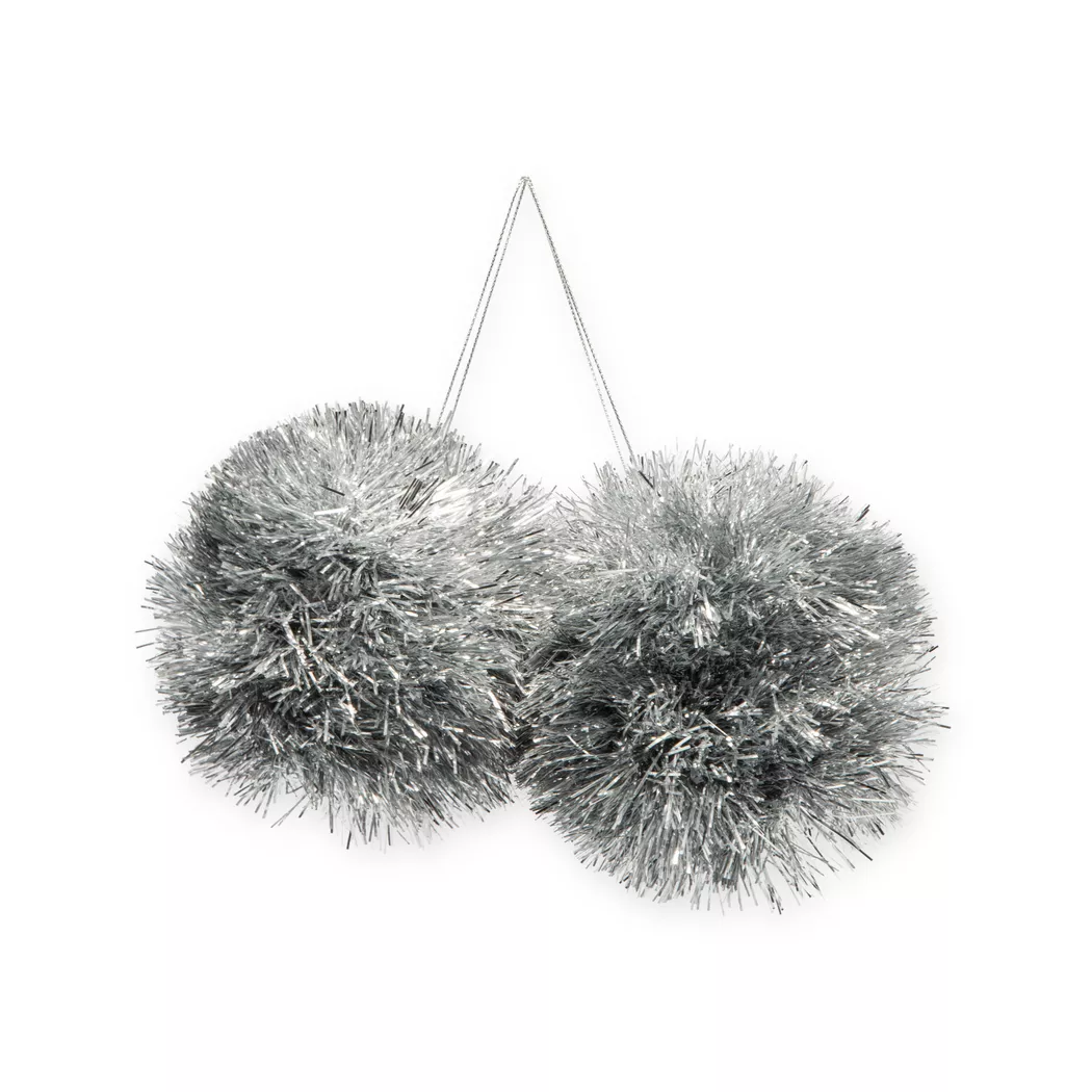  Manor Weihnachtskugel Ornament Silver 10cm