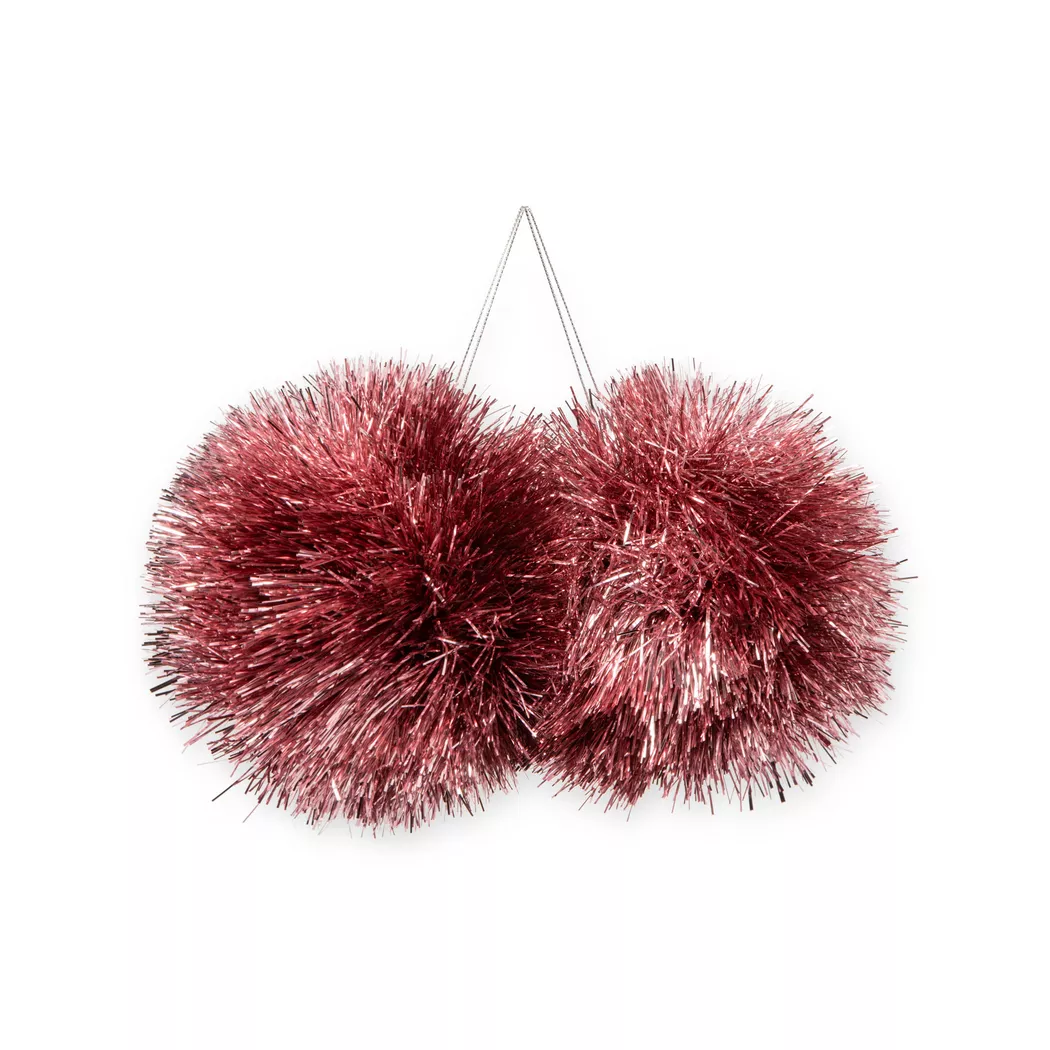 Manor - Weihnachtskugel, 15 cm durchm., Hellrosa