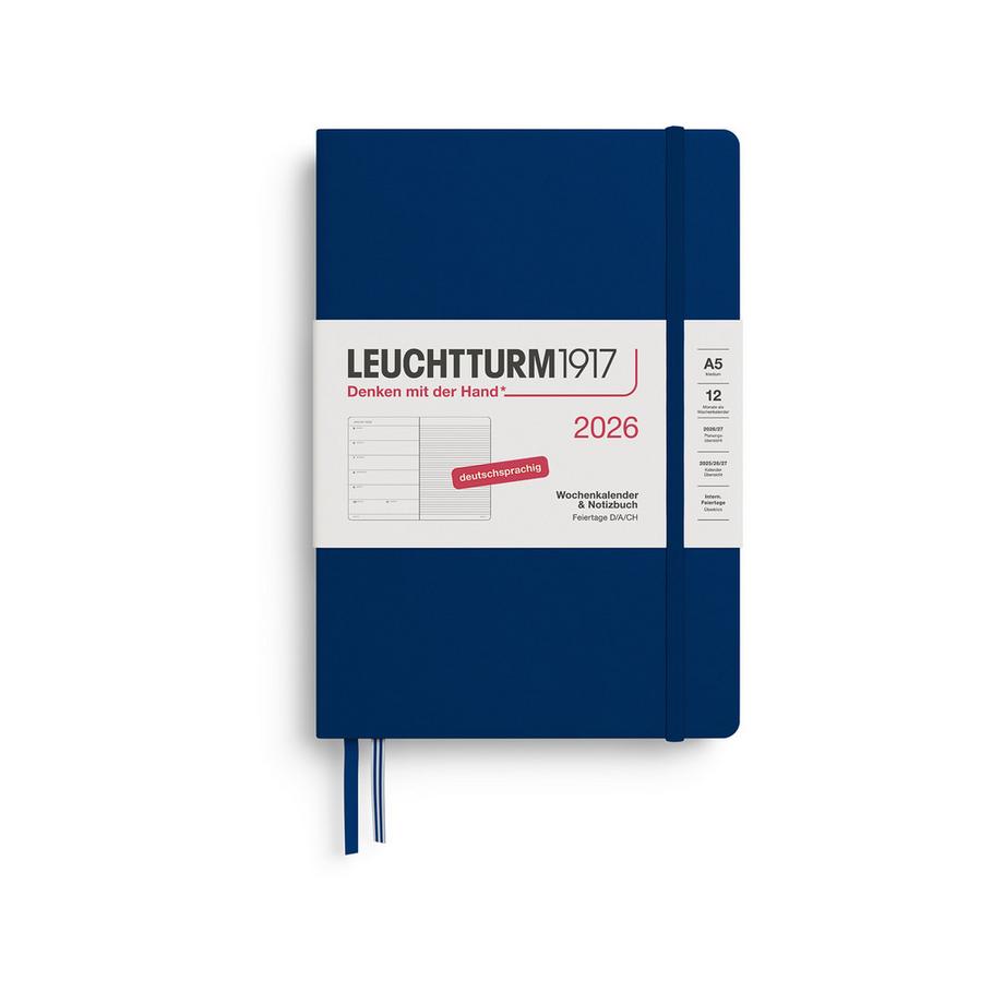 Leuchtturm1917 Agenda hebdomadaire 2026 