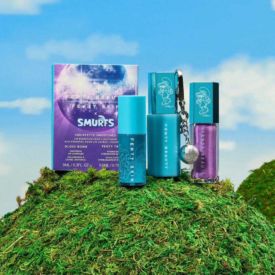 Fenty Beauty By Rihanna  Smurfette Smooches - Duo Essenziale Labbra + Portachiavi 