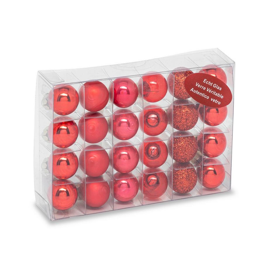 Manor Set de boules de Noël Minikugel Set 24 Stück 