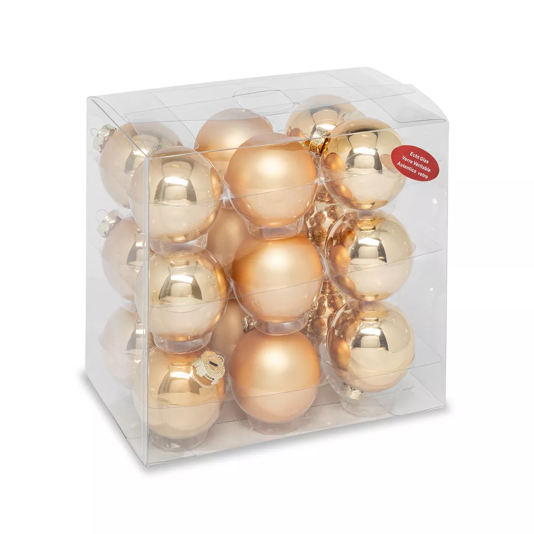 Manor - Weihnachtskugel Set, 3CMDU, Goldfarben