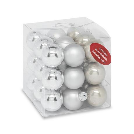 Manor Set de boules de Noël Weihnachtskugel Set 27 Stück 