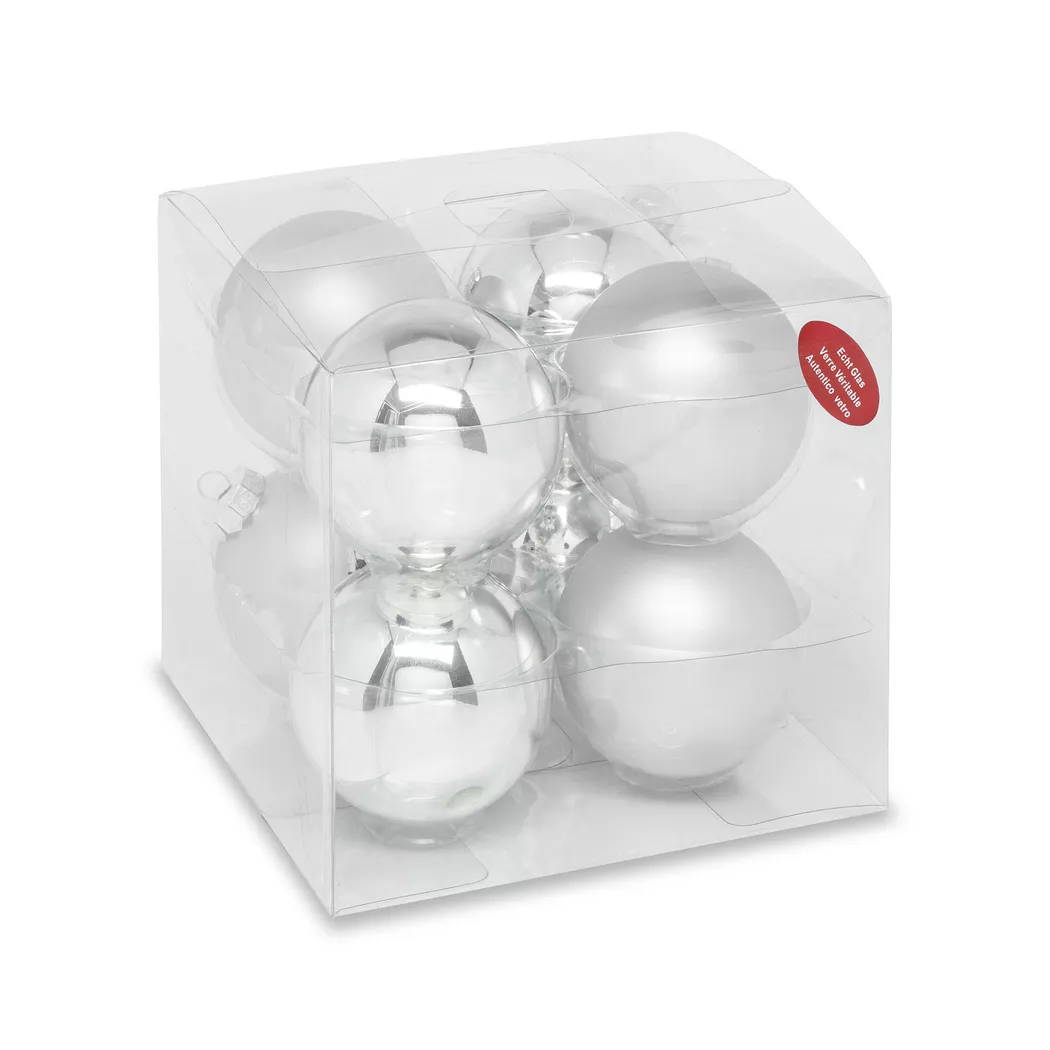  Manor Christmas Ornament Set Silver