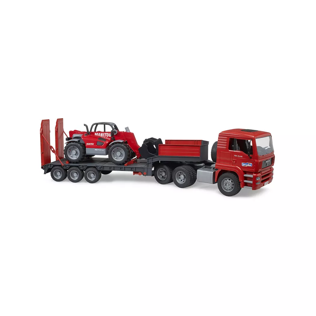bruder MAN Chargeur TGA avec chargeur télescopique Manitou modèle fini Modèle réduit dengin de chantier