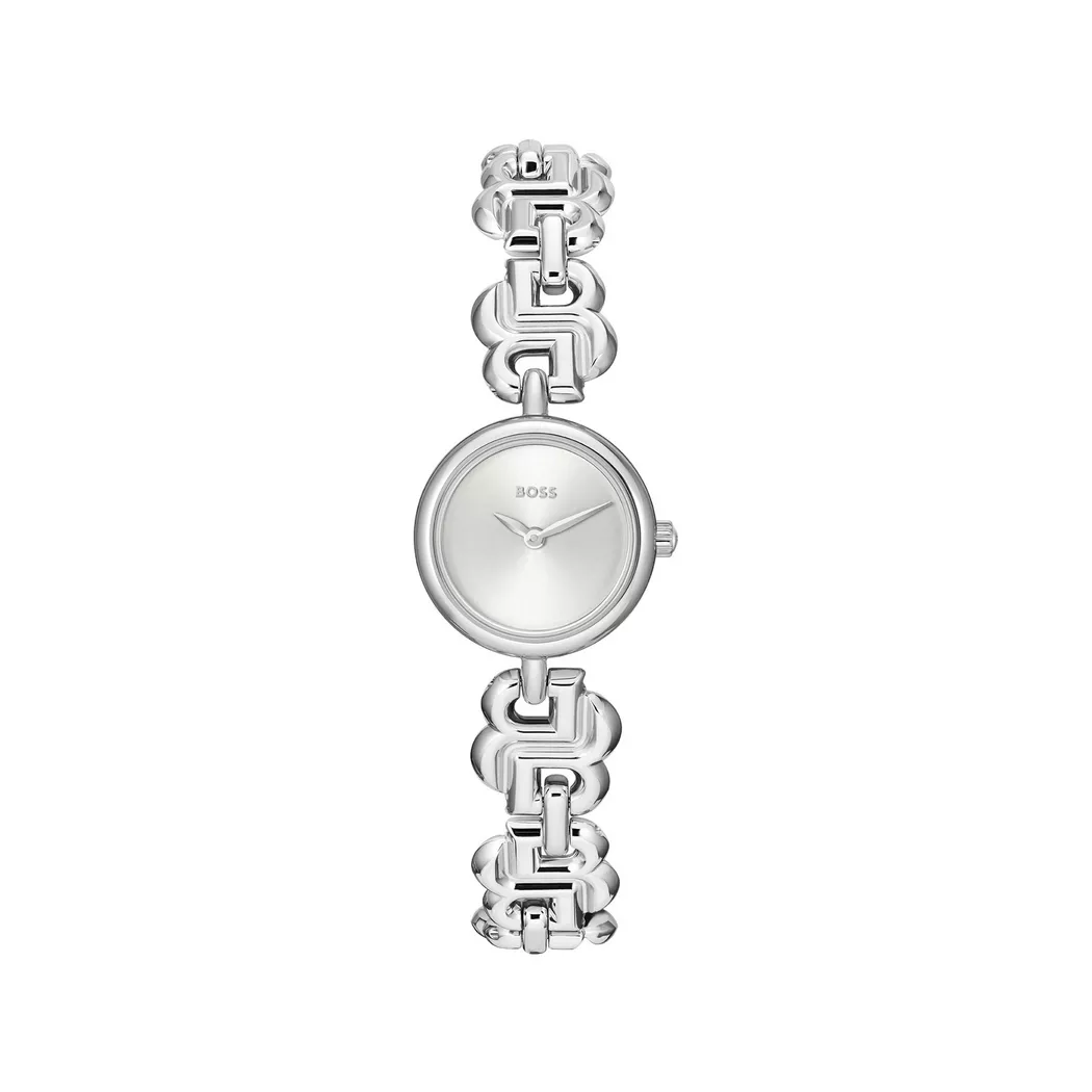 Boss - Analoguhr, Double B Dressy, 23mm, Silber