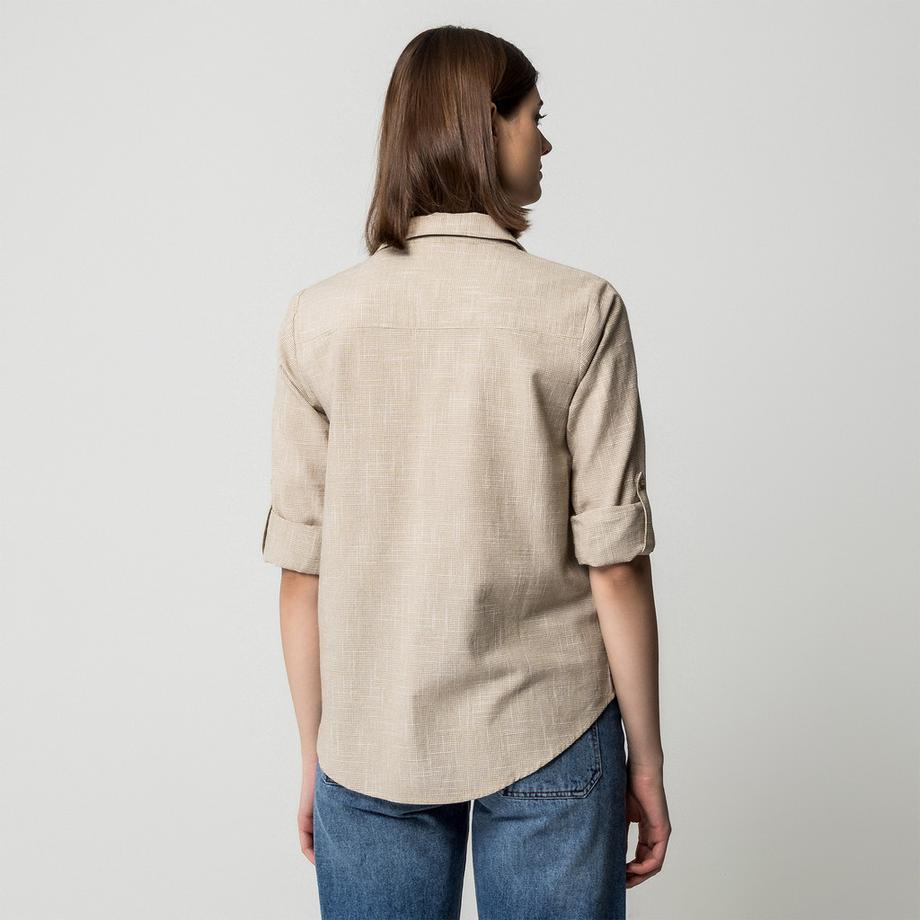 Manor Woman Bluse mit V-Ausschnitt  