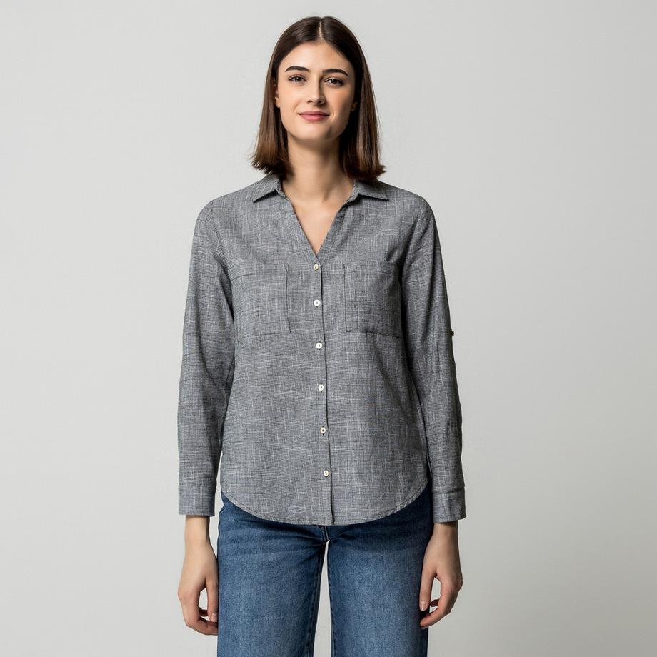 Manor Woman Camicetta con scollo a V  