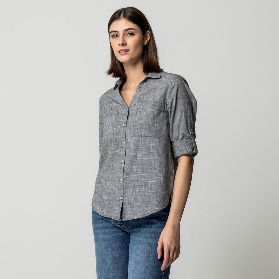 Manor Woman Camicetta con scollo a V  