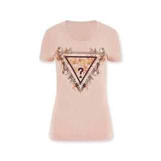 GUESS T-Shirt Blumen-Logo-Print  