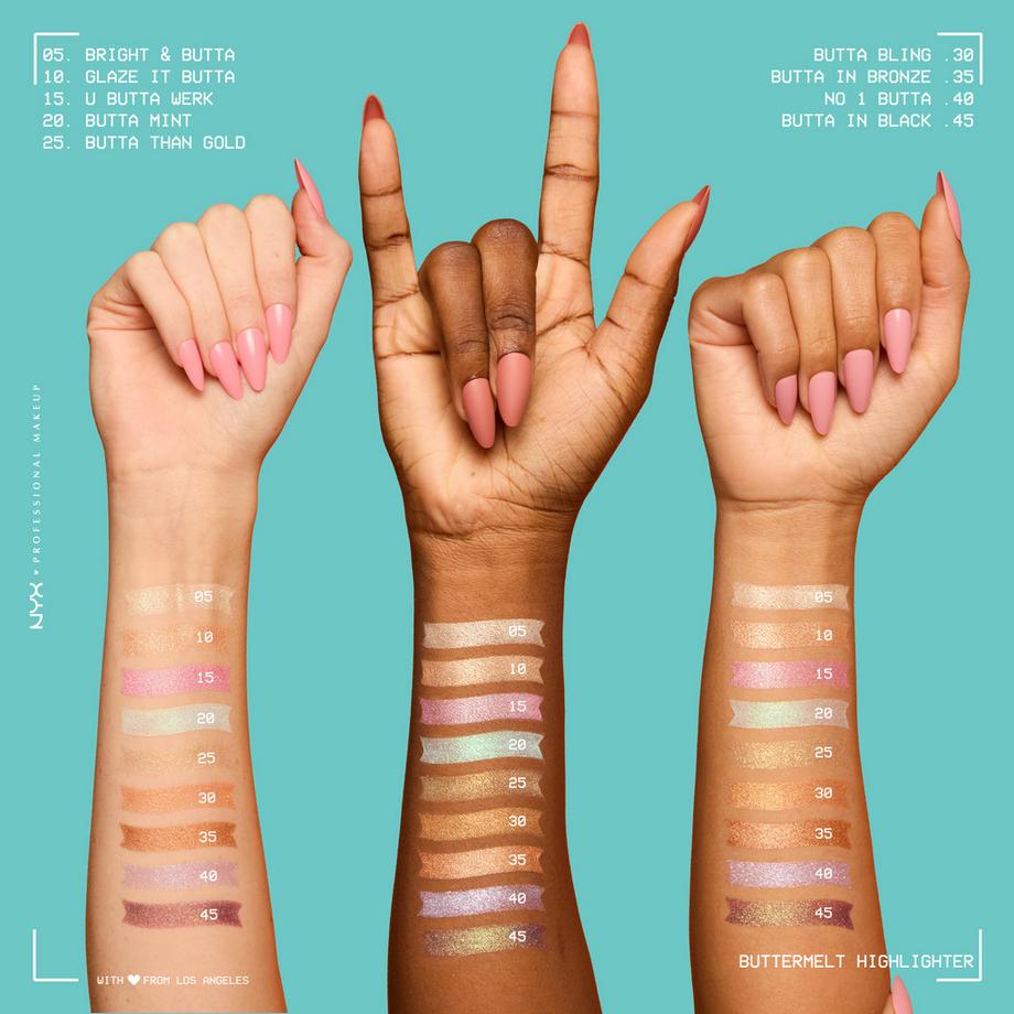 NYX-PROFESSIONAL-MAKEUP  Buttermelt Highlighter  