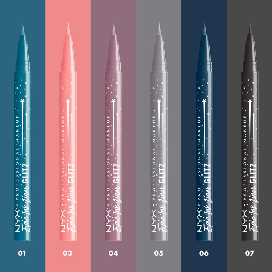 NYX-PROFESSIONAL-MAKEUP  Epic Ink Liner Jeanz Glitz 