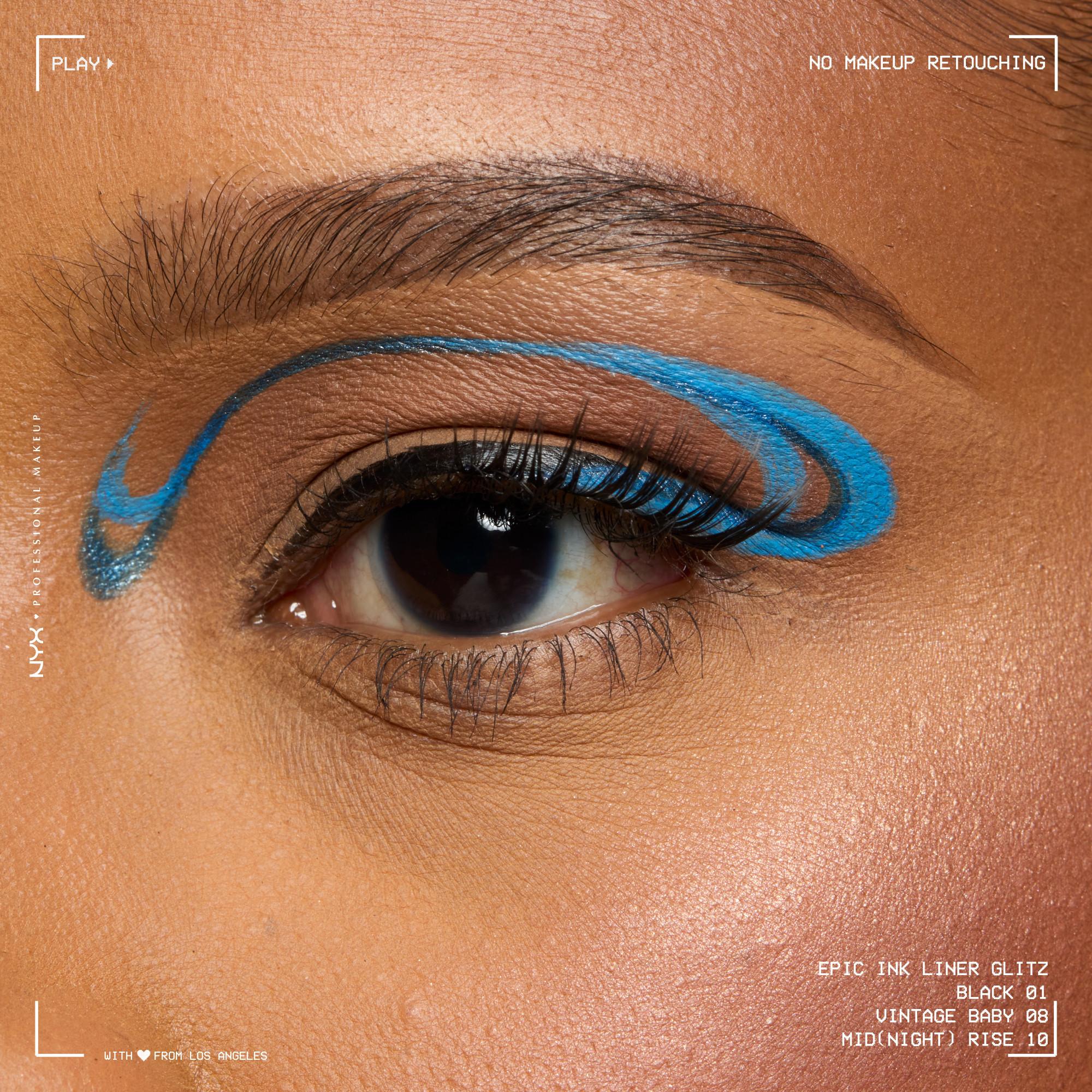 NYX-PROFESSIONAL-MAKEUP  Epic Ink Liner Jeanz Glitz 