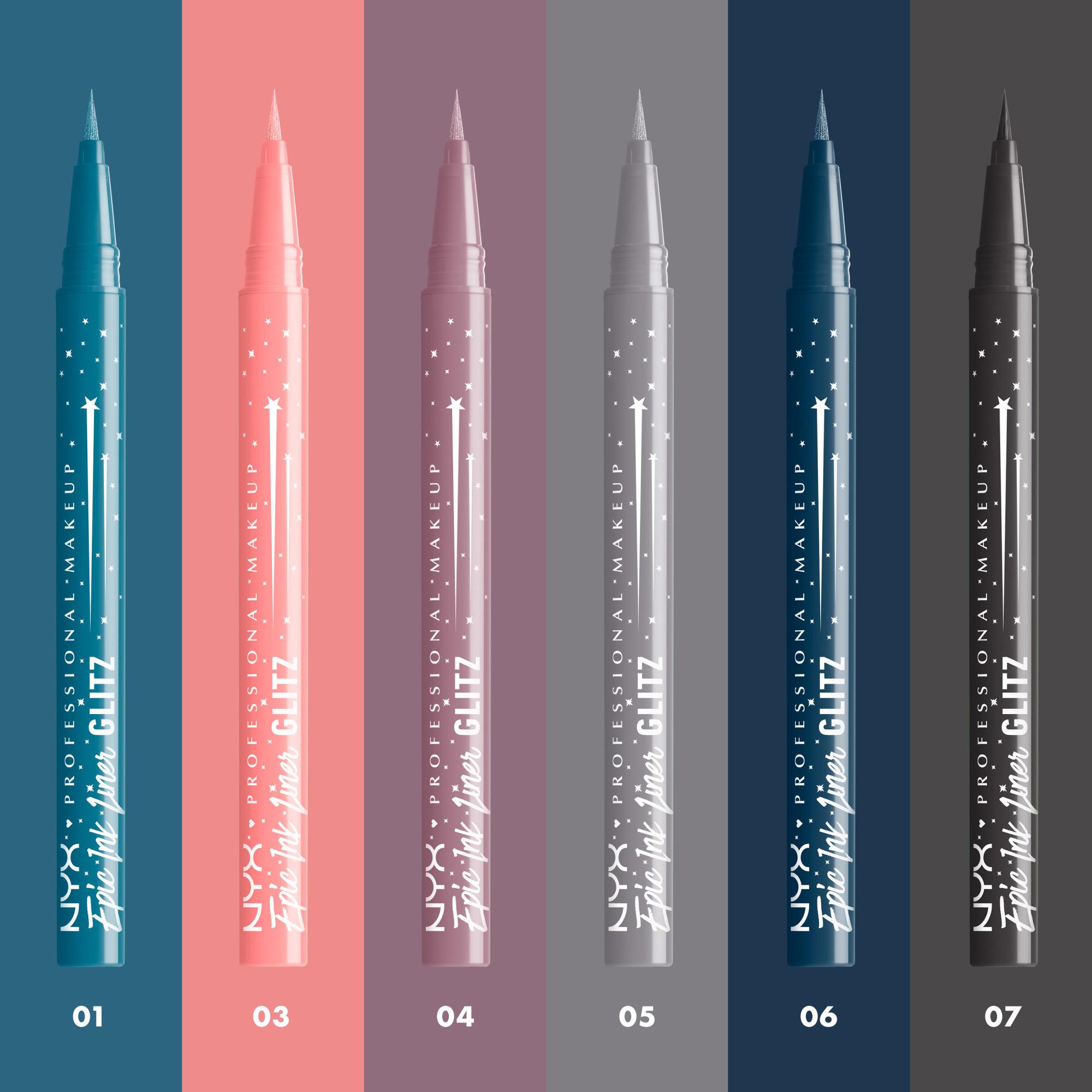 NYX-PROFESSIONAL-MAKEUP  Epic Ink Liner Jeanz Glitz 