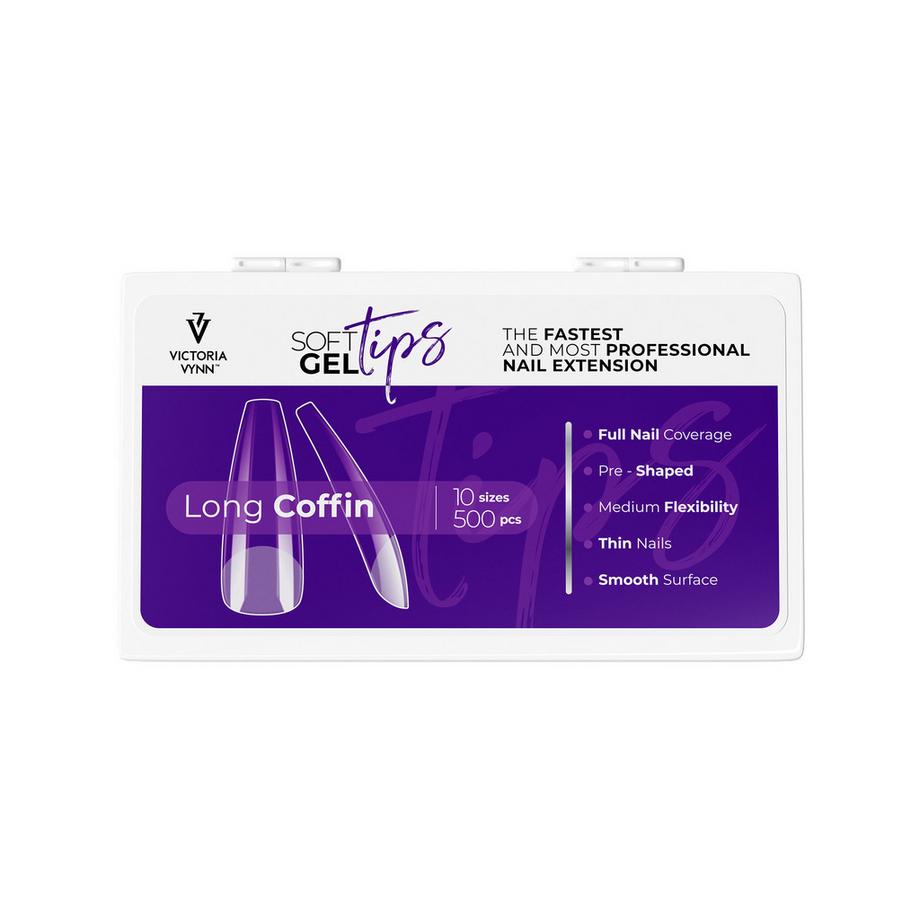 Victoria Vynn  Soft Gel Tips Long Coffin Kit 