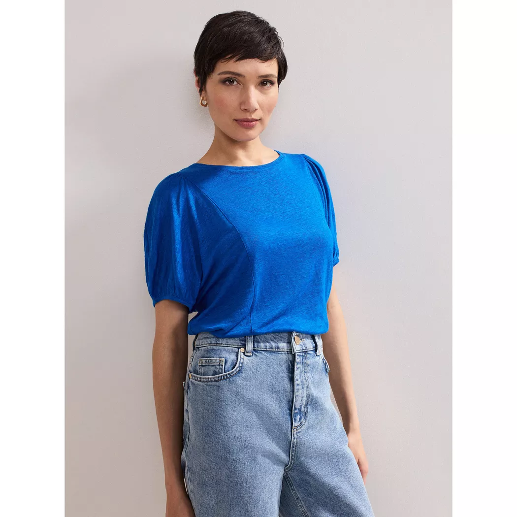 Phase Eight - T-Shirt, V-Neck, für Damen, Blau, Größe 36