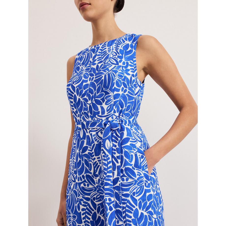 Phase Eight Marta Stampa Foglia Tuta Senza Maniche  