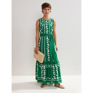 Phase Eight Ida Blumen Ärmelloses Maxikleid  