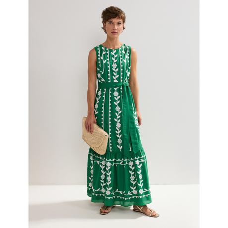 Phase Eight Ida Blumen Ärmelloses Maxikleid  