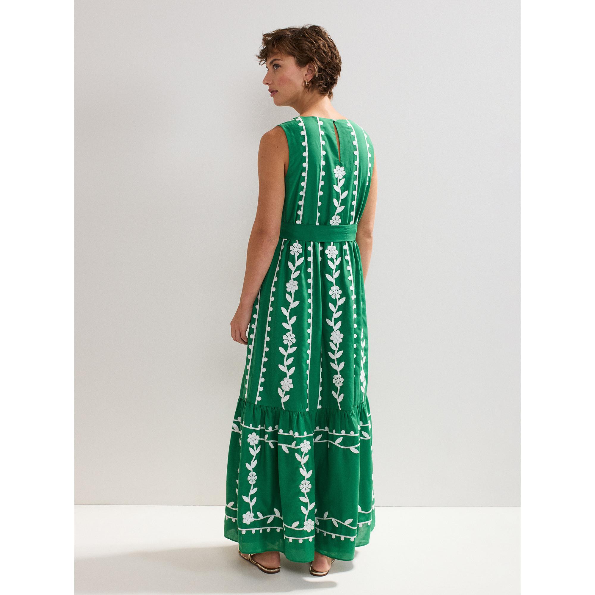 Phase Eight Ida Blumen Ärmelloses Maxikleid  