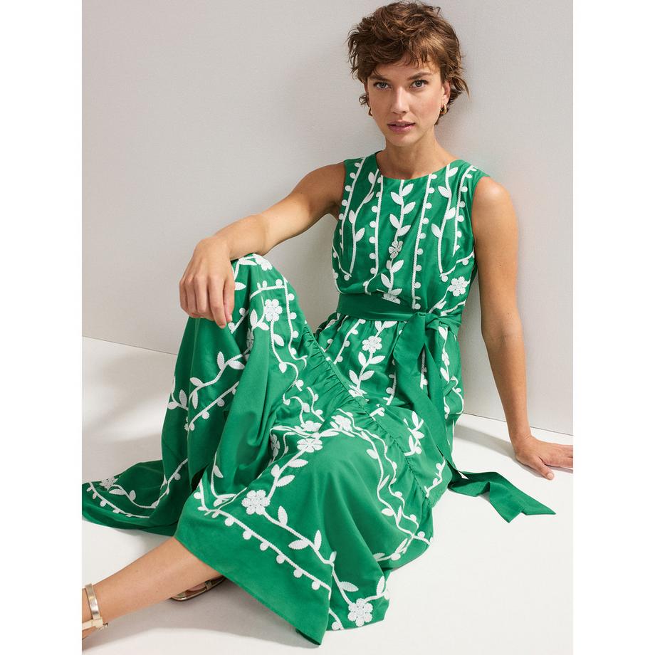 Phase Eight Ida Blumen Ärmelloses Maxikleid  