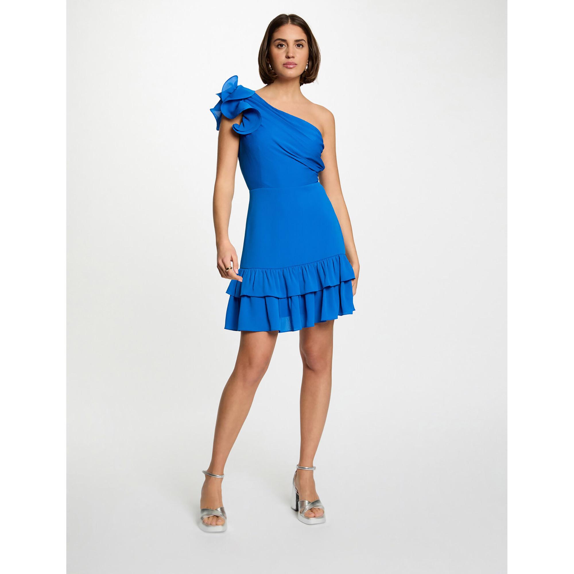 MORGAN Vestito Mini Monospalla con Volant  