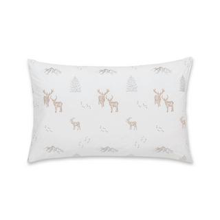 Manor Cervolina Taie d'oreiller motifs d'hiver brodés  