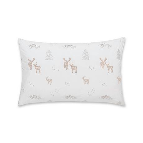 Manor Cervolina Taie d'oreiller motifs d'hiver brodés  