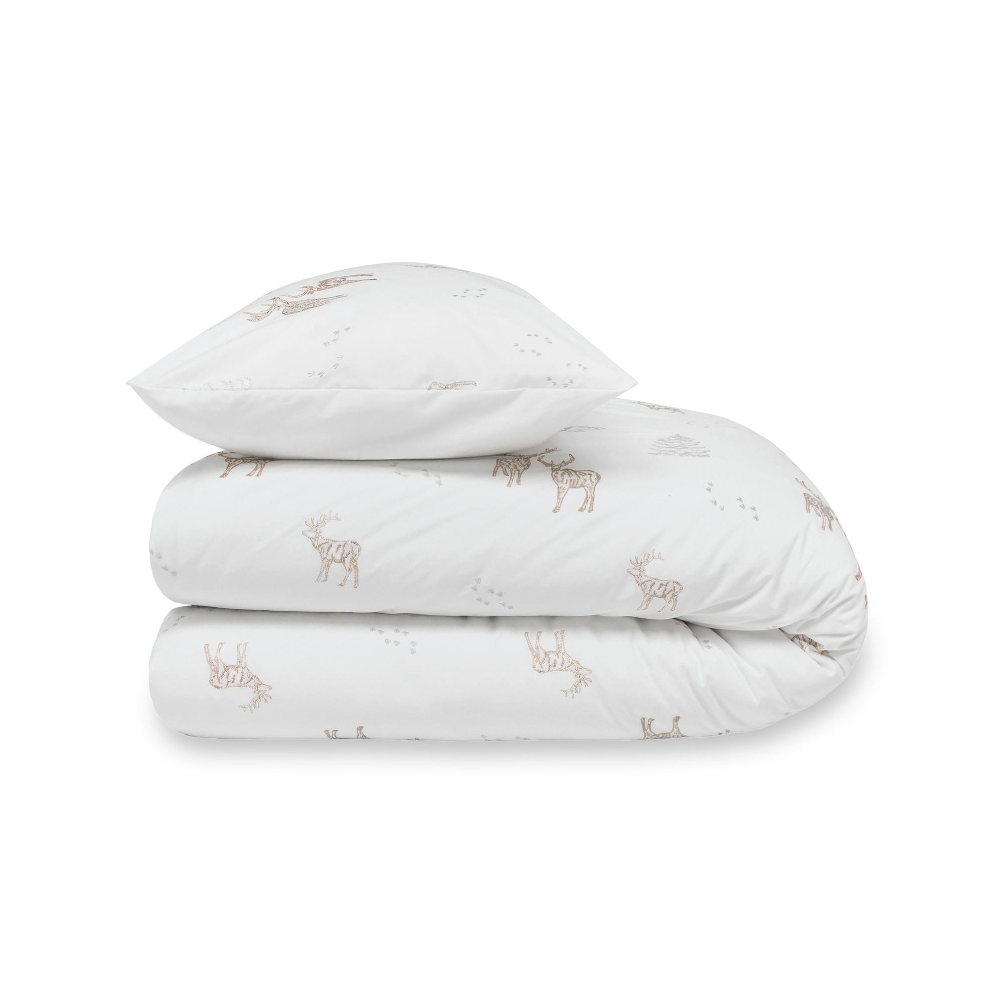 Manor Cervolina Taie d'oreiller motifs d'hiver brodés  