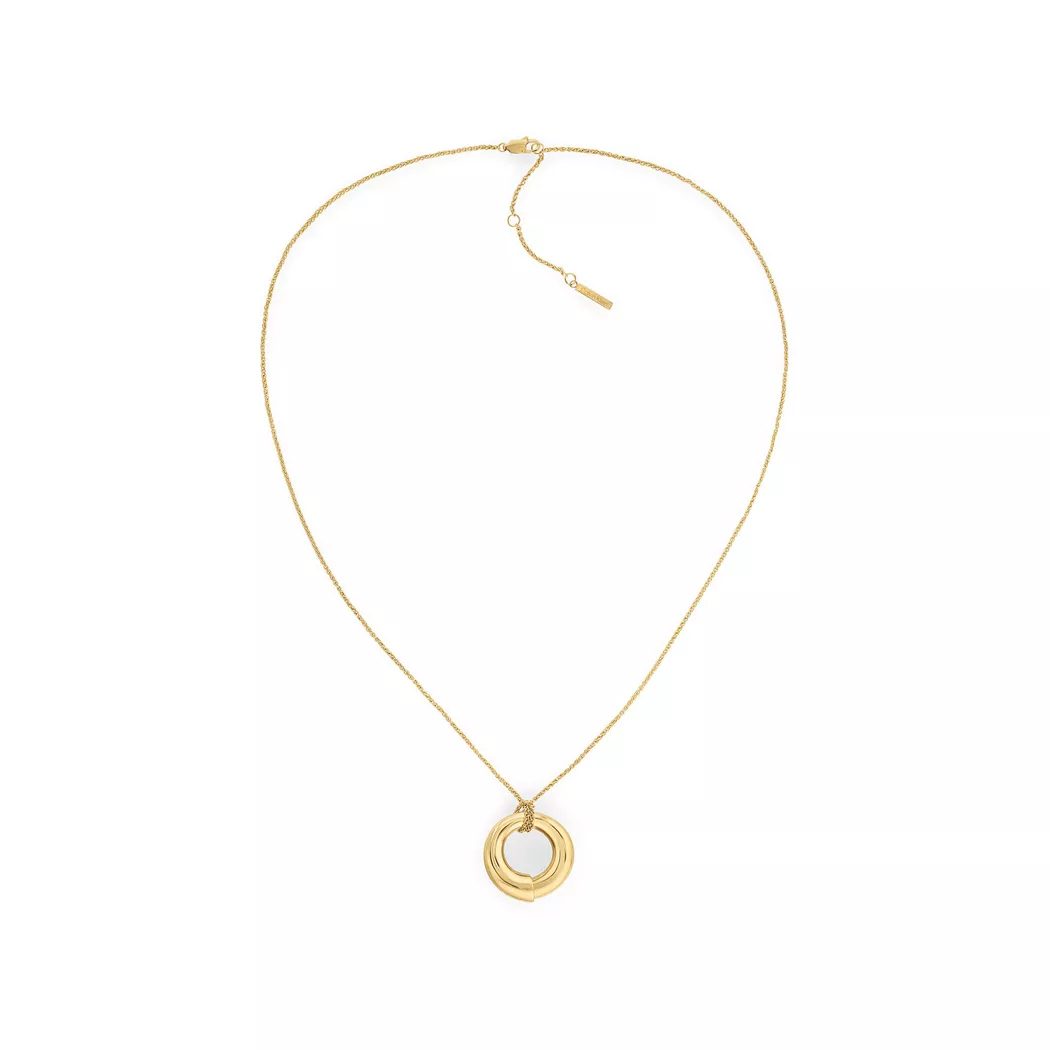 Calvin Klein Collier Spiral Gold One Size Femme