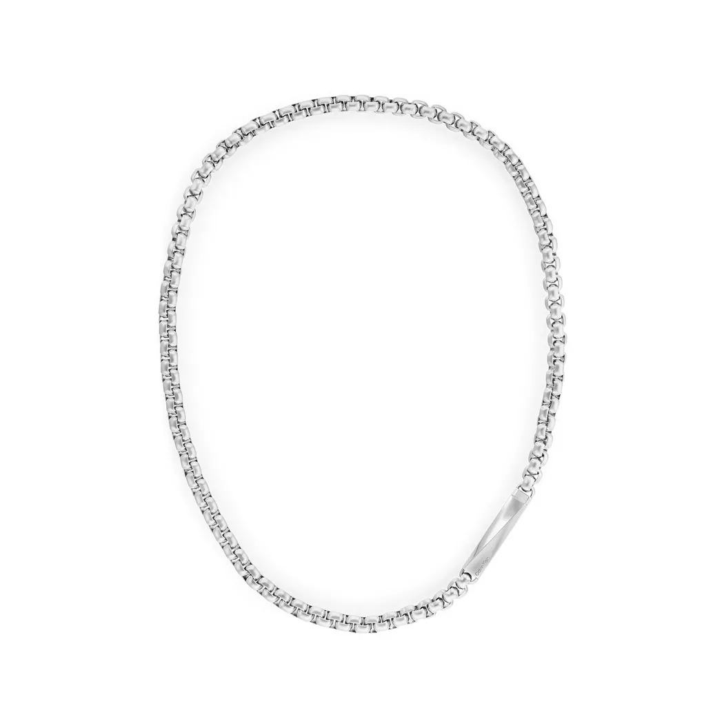 Calvin Klein - Halskette, Iconic Id, 61cm, Silberfarben