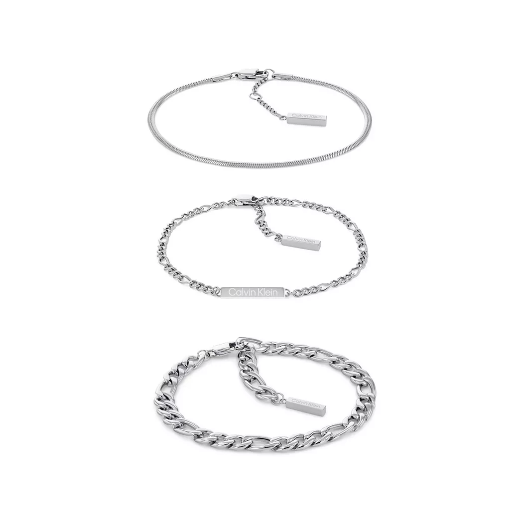 Calvin Klein Bracelet Linked Silver One Size Femme