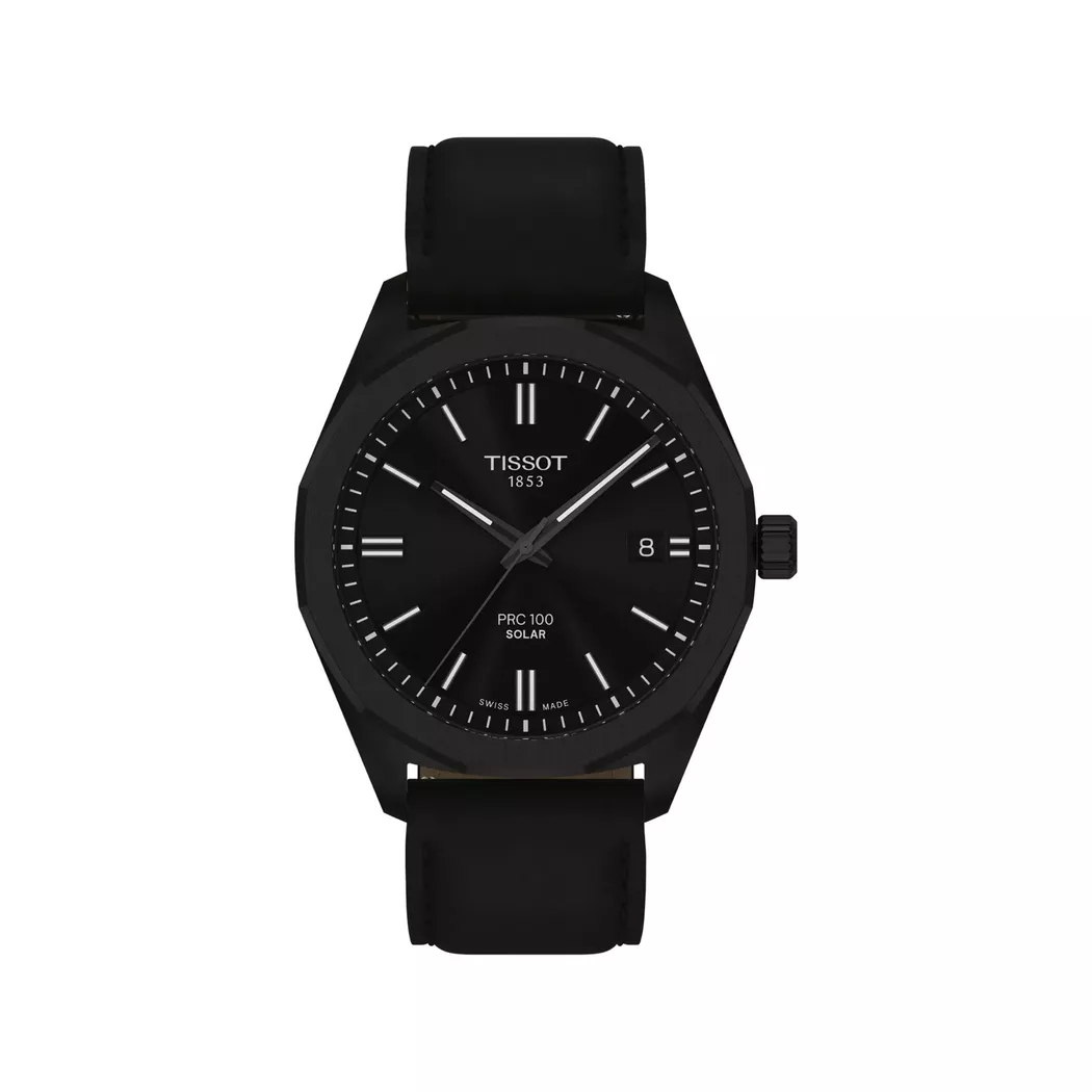 Tissot PRC100 Solar Black Dial Stainless Steel Men's Watch T151.422.33.051.00 black  male 2