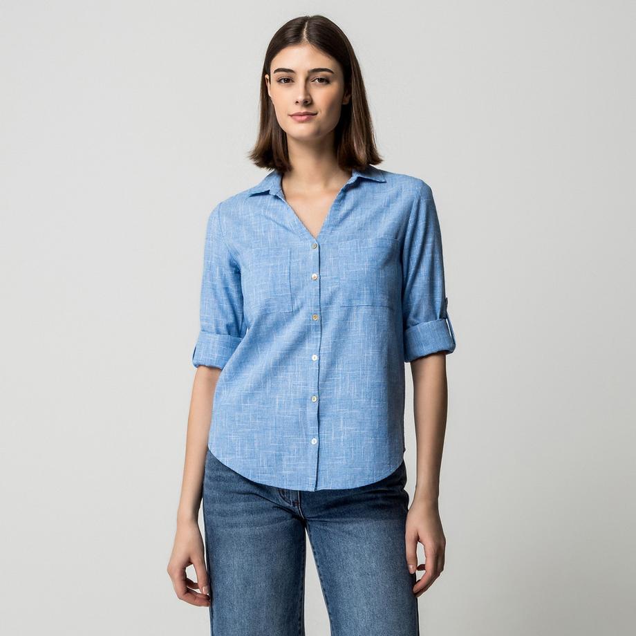 Manor Woman Camicetta con scollo a V  