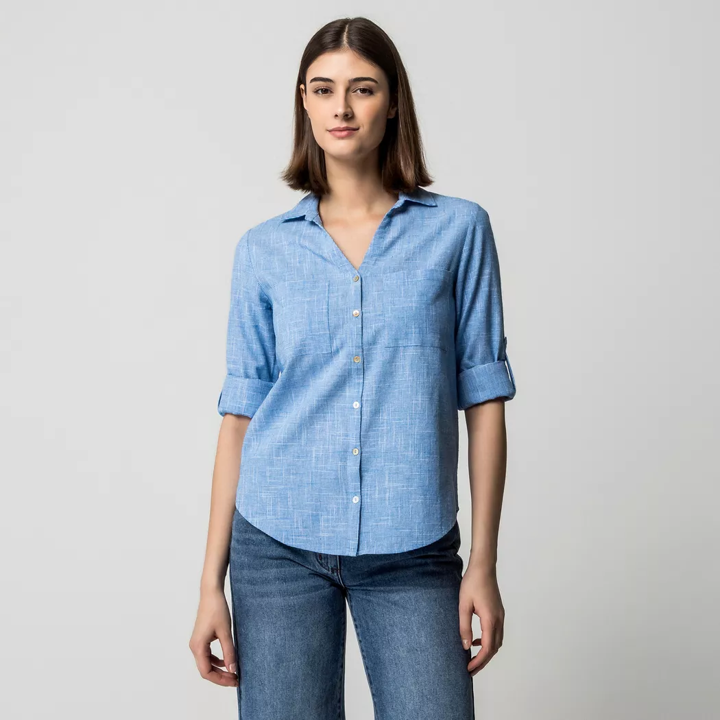 Manor Woman - Bluse, für Damen, Taubenblau, Größe 36