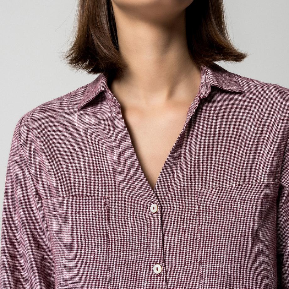 Manor Woman Bluse mit V-Ausschnitt  