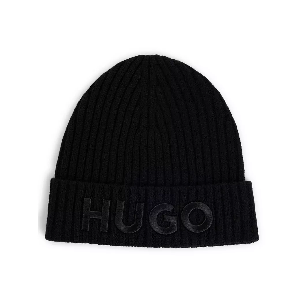 Hugo - Beanie, für Herren, Black, Größe ONESIZE