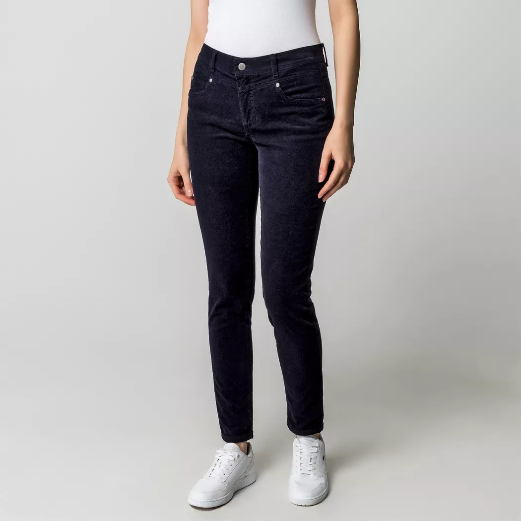 Anna Montana - Cordhose, Slim Fit, für Damen, Marine, Größe 44