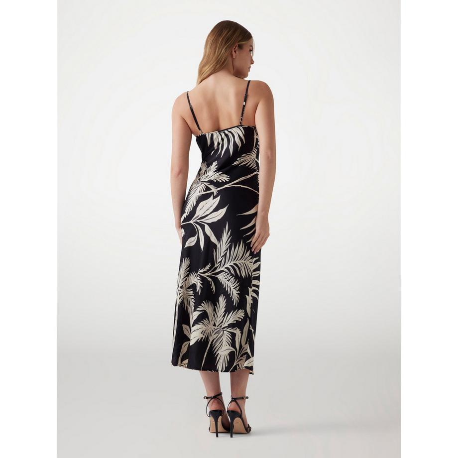GUESS Robe Midi Sans Manches Imprimé Tropical  