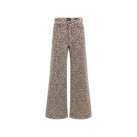 GUESS Pantaloni Svasati Stampa Leopardata  