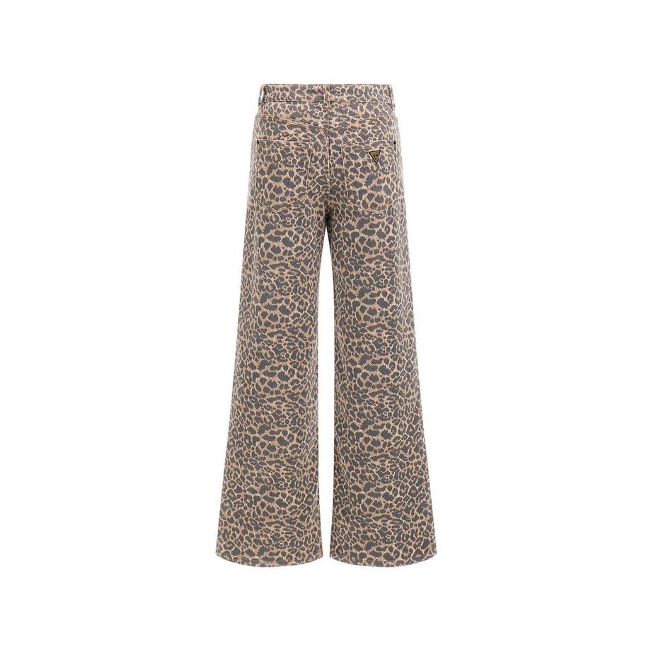 GUESS Pantaloni Svasati Stampa Leopardata  
