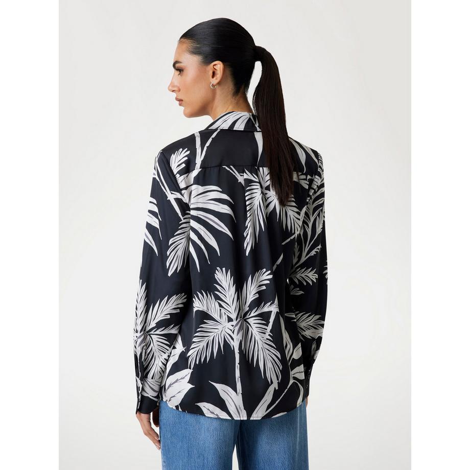 GUESS Foulard Muster Langarm Bluse  