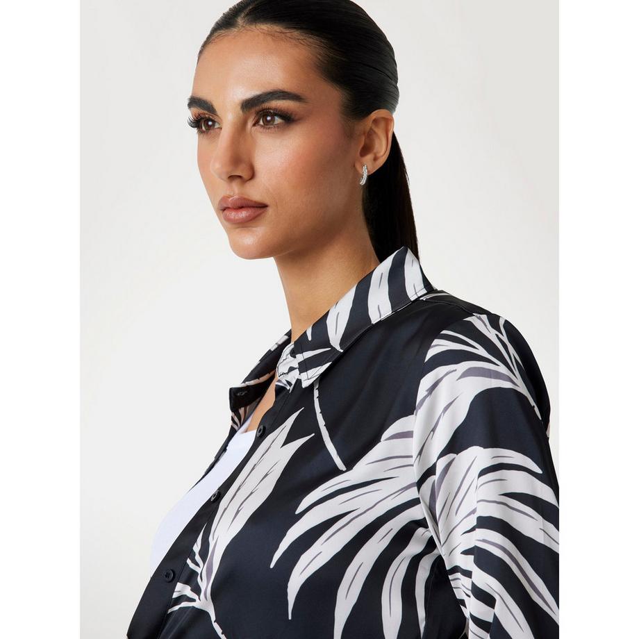 GUESS Foulard Muster Langarm Bluse  