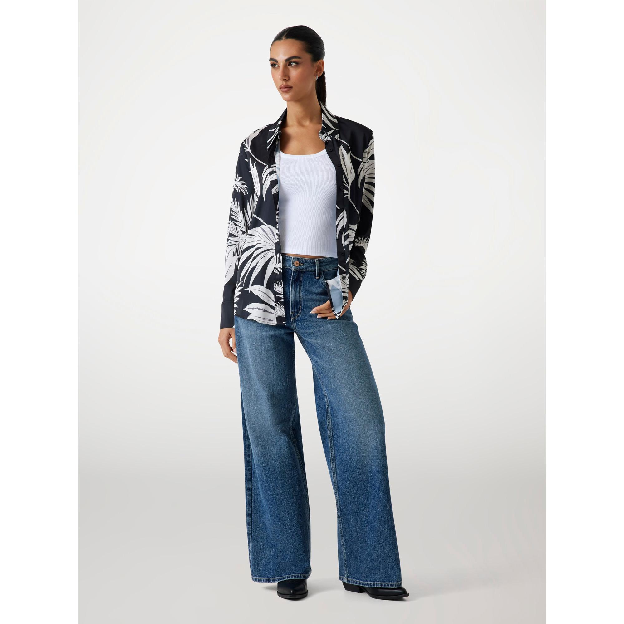 GUESS Chemisier Manches Longues Motif Foulard  