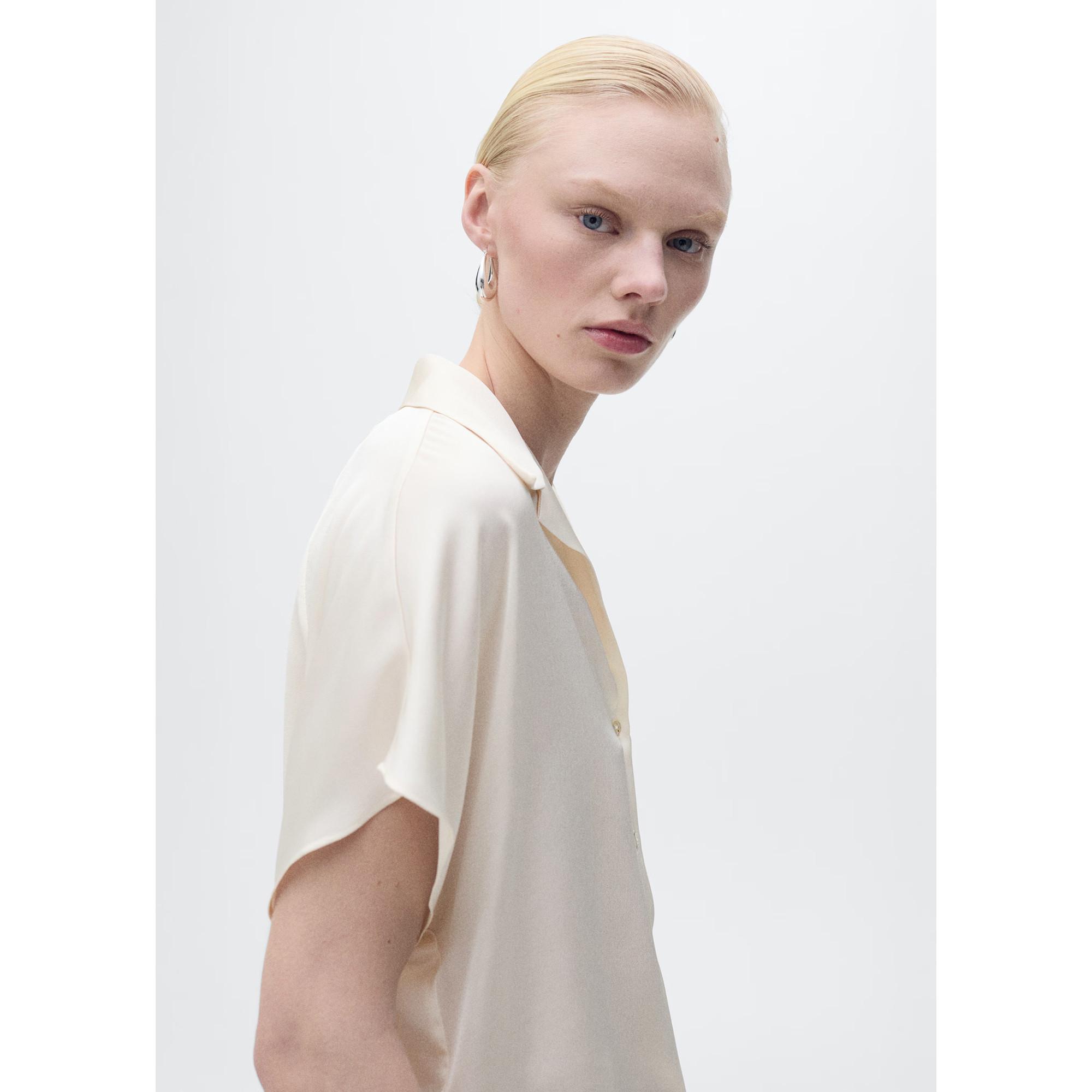 MANGO Sassa Chemisier Manches Courtes  