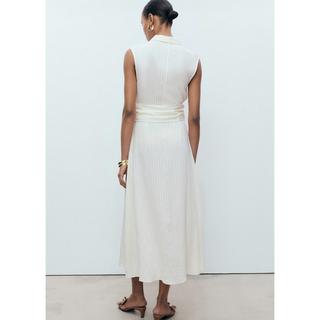 MANGO Sero Abito Chemisier Senza Maniche con Cintura  