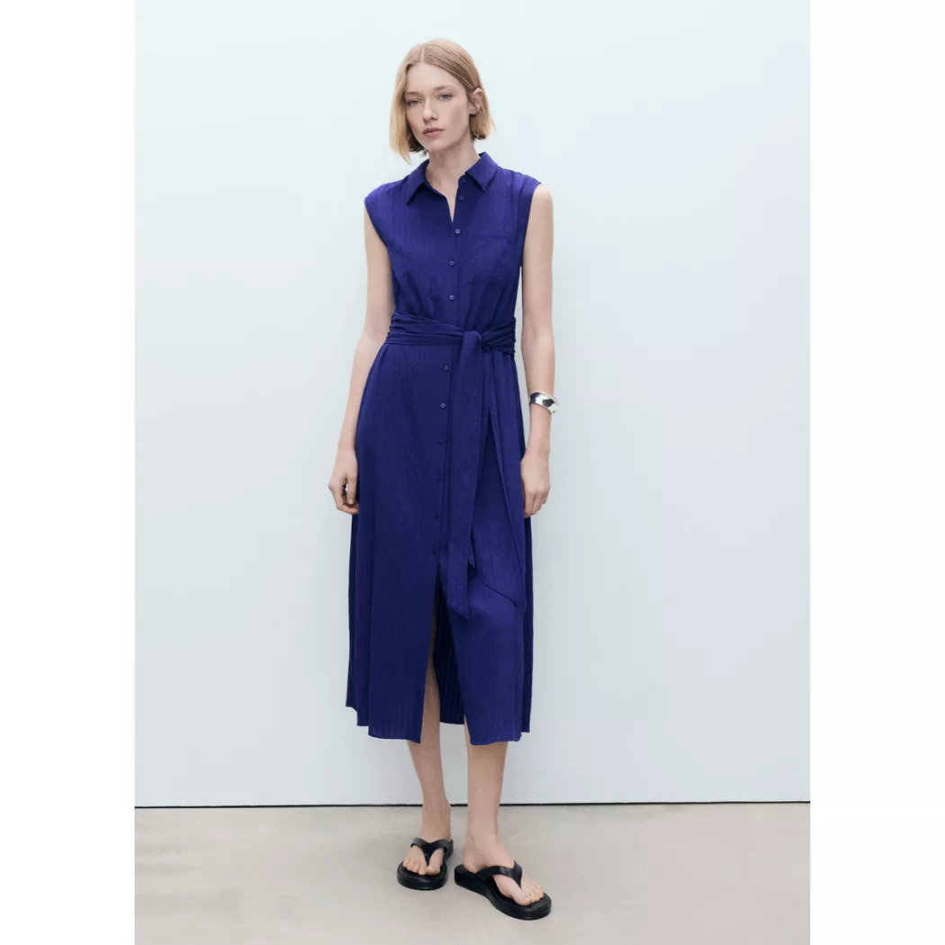 Mango - Kleid, für Damen, Mittelblau, Größe S 2
