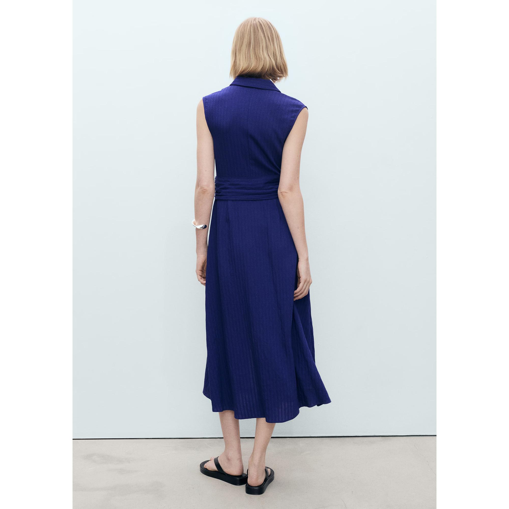 MANGO Sero Abito Midi Senza Maniche  