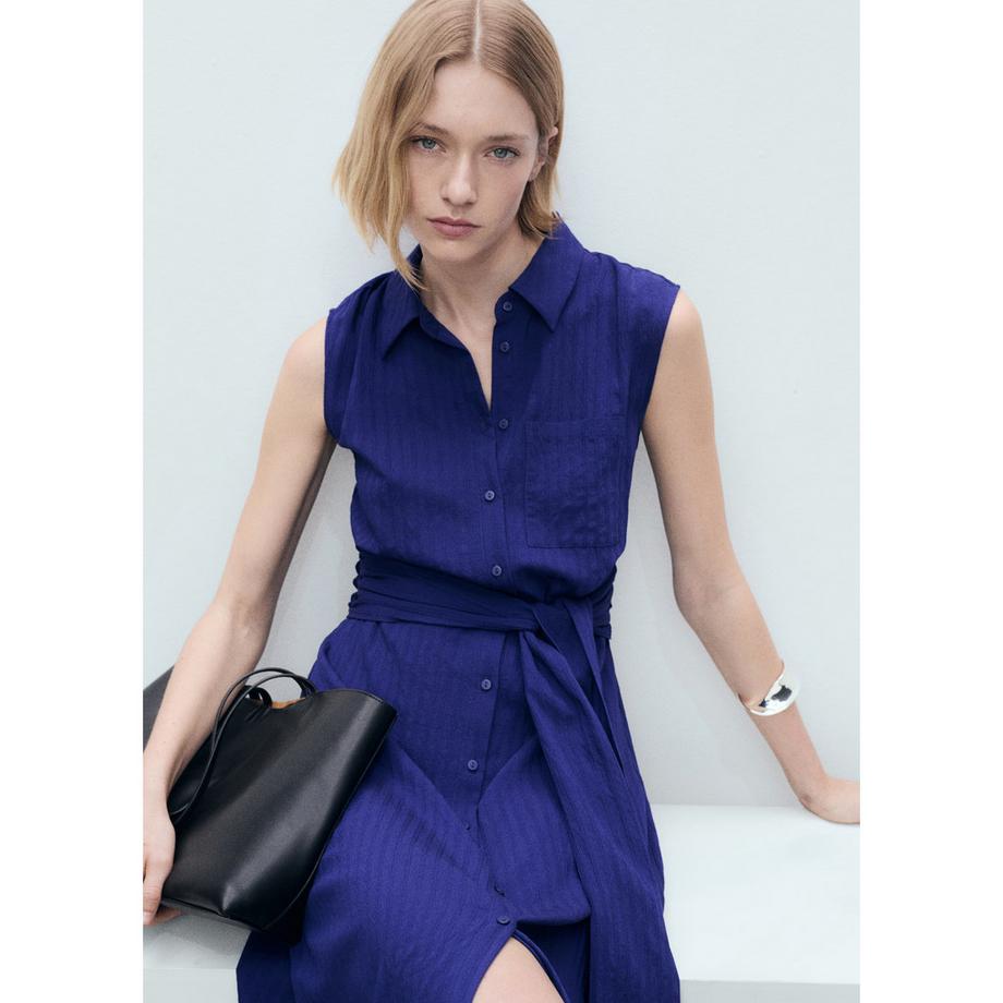 MANGO Sero Ärmelloses Midikleid  